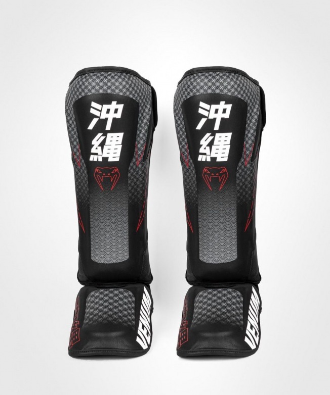 Щитки на ноги, шингарды Venum Okinawa 3.0 - Black/Red | Фото 1