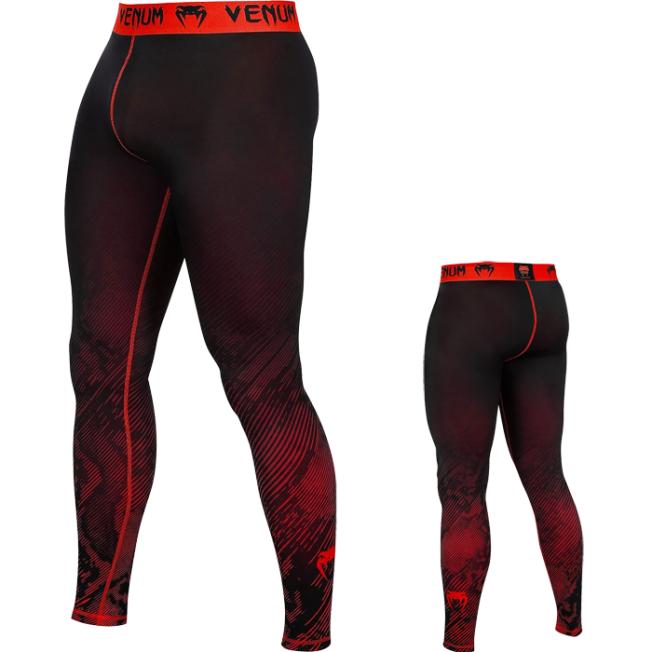 Компрессионные Штаны Venum Fusion - Black/Red