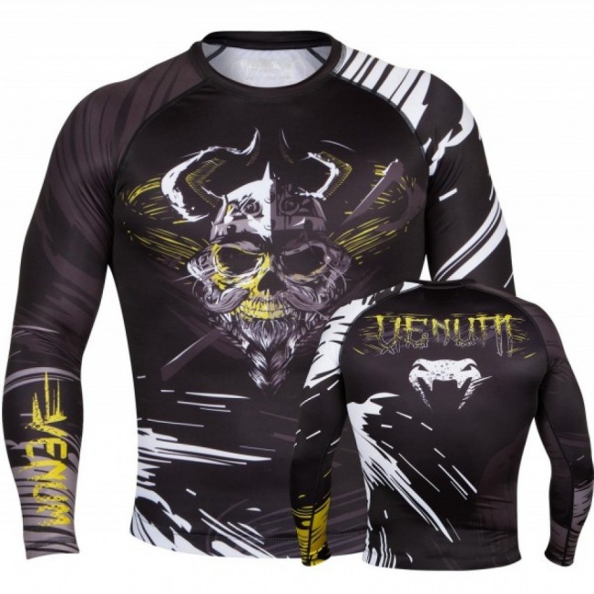 Рашгард Venum Viking Long Sleeves - Black | Фото 6