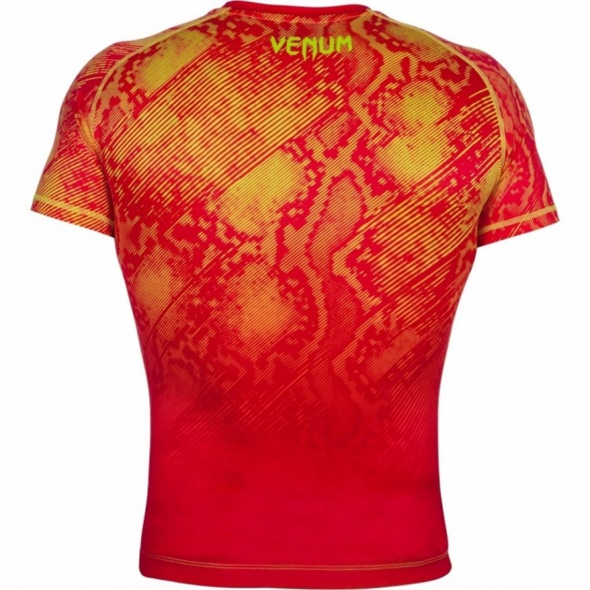 Рашгард Venum Fusion Short Sleeves - Orange/Yellow | Фото 3