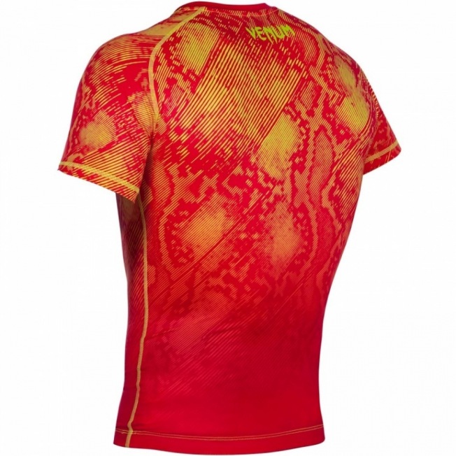 Рашгард Venum Fusion Short Sleeves - Orange/Yellow | Фото 4