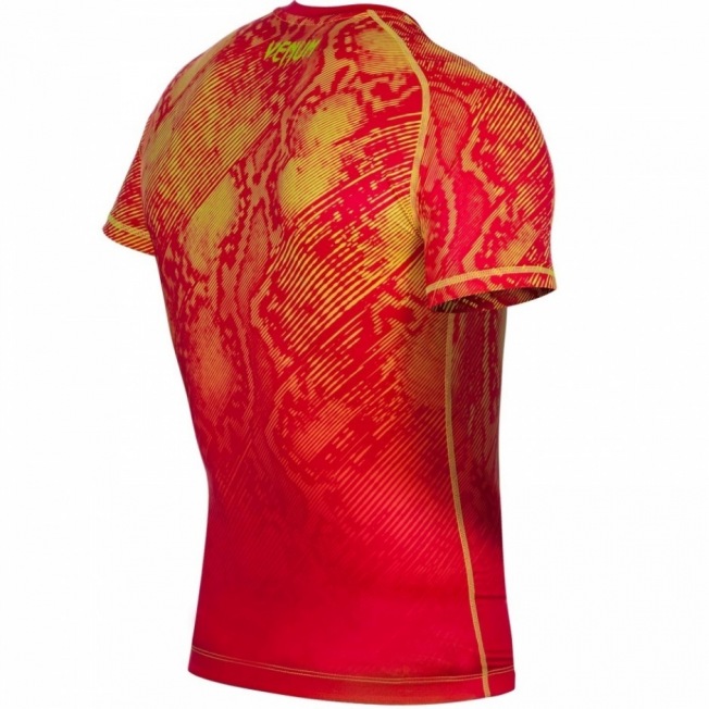 Рашгард Venum Fusion Short Sleeves - Orange/Yellow | Фото 5