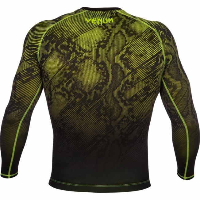 Рашгард Venum Fusion Long Sleeves - Black/Yellow | Фото 3