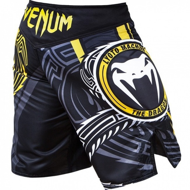 Шорты Venum Lyoto Machida Ryujin - Black/Yellow | Фото 2