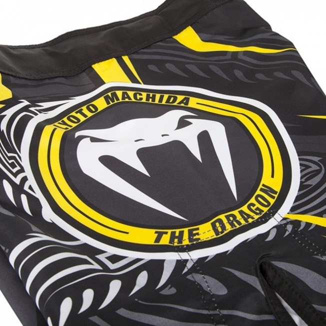 Шорты Venum Lyoto Machida Ryujin - Black/Yellow | Фото 5