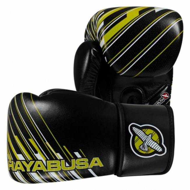 Перчатки Боксерские Hayabusa Ikusa Charged 14oz - Black/Lime Green