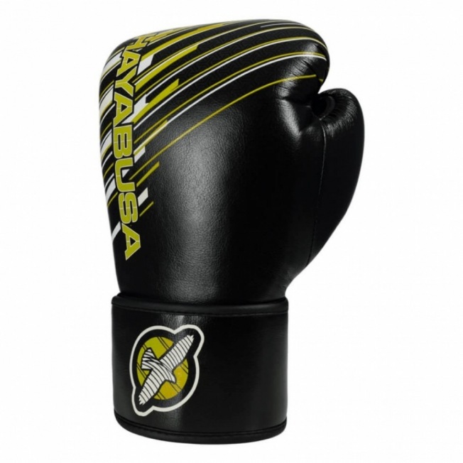 Перчатки Боксерские Hayabusa Ikusa Charged 14oz - Black/Lime Green | Фото 1