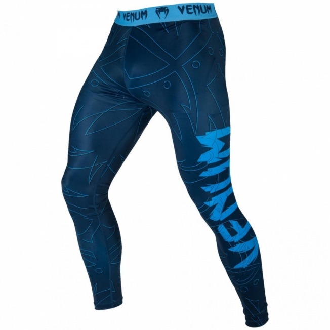 Компрессионные Штаны Venum Nightcrawler - Navy Blue | Фото 3