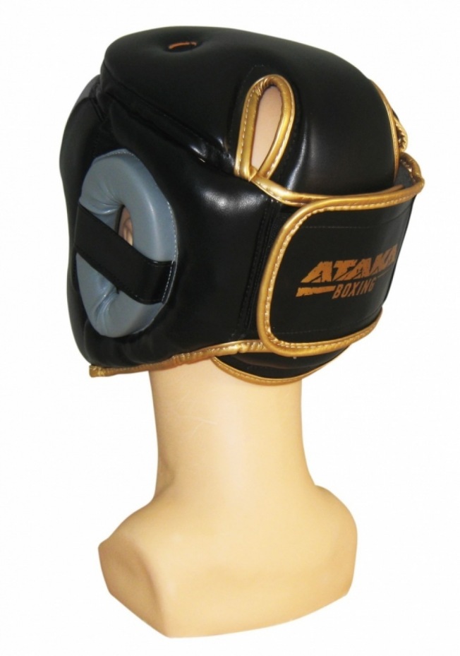 Боксерский Шлем АТАКА Boxing - Black/Grey | Фото 1